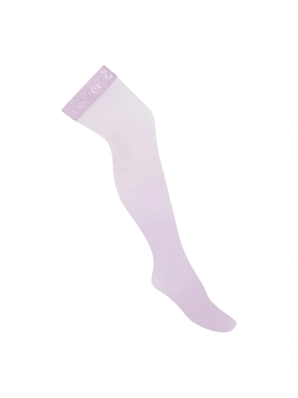 Savage X Fenty Lavender Sheer Thigh-High Stockings with Lace Band